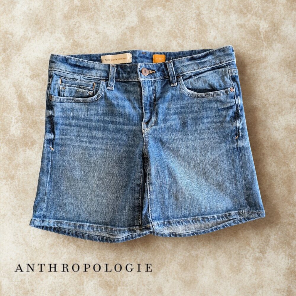 Anthropologie Pilcro & the Letterpress Stet Fit Denim Shorts Blue  Size 27